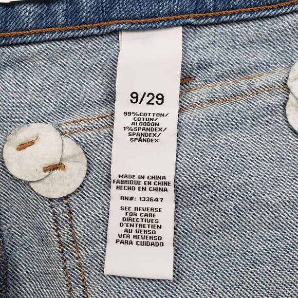 Celebrity Pink Raw Edge Cutoff Denim Shorts Womens 9/29 Blue Motivational Wash - Picture 10 of 16